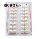 10-11mm 16Pairs Pink Purple Luster Natural Freshwater Pearl Beads