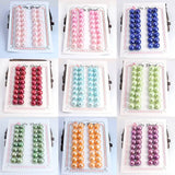 10-11mm 16pairs Natural Button Freshwater Pearl Half Hole Drilled DIY Earring