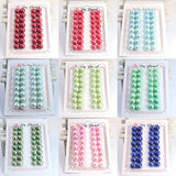 10-11mm 16pairs Natural Button Freshwater Pearl Half Hole Drilled DIY Earring