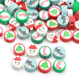Polymer Clay Beads Christmas Socks Sugar Cane 20/50/100pcs for Jewelry Making