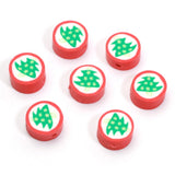 Polymer Clay Beads Christmas Socks Sugar Cane 20/50/100pcs for Jewelry Making