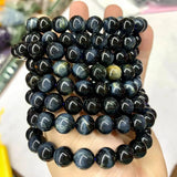 Tiger Eye Stone Beads Bracelet Natural Gemstone DIY Jewelry For Women Men Gift