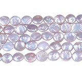 10-11mm Coin Pearl Freshwater Pearl Beads 16" Strand