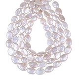 10-11mm Coin Pearl Freshwater Pearl Beads 16" Strand
