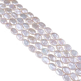 10-11mm Coin Pearl Freshwater Pearl Beads 16" Strand
