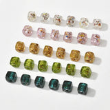 10-11mm Square Lampwork Glass Bead DIY Loose Bead Jewelry Making