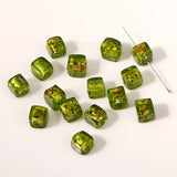 10-11mm Square Lampwork Glass Bead DIY Loose Bead Jewelry Making