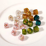 10-11mm Square Lampwork Glass Bead DIY Loose Bead Jewelry Making
