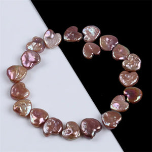 10*11mm Purple Heart Shape Freshwater Loose Pearl