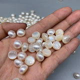 10-11mm Natural Freshwater Semi-Spherical Pearl Beads for Jewelry Making