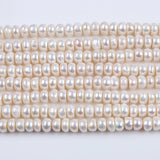 10-11mm Natural Pearl Beaded Bread Shape Freshwater Pearl Charm