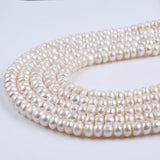 10-11mm Natural Pearl Beaded Bread Shape Freshwater Pearl Charm