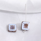 10-11mm Square Crezh Glass Beads for DIY Jewelry Making