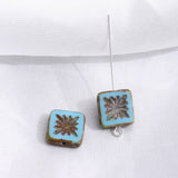 10-11mm Square Crezh Glass Beads for DIY Jewelry Making