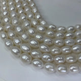 10-11mm Rice Beads Freshwater Pearl Thread Semi-Finished DIY Jewelry