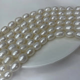 10-11mm Rice Beads Freshwater Pearl Thread Semi-Finished DIY Jewelry