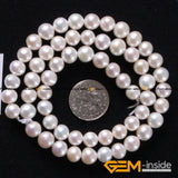 10-11mm Round Freshwater Pearl Beads 15 Inch Strand DIY Jewelry Making