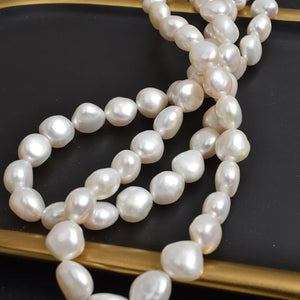 10-11mm Freshwater Pearl Straight Hole Semi-Finished DIY Beads