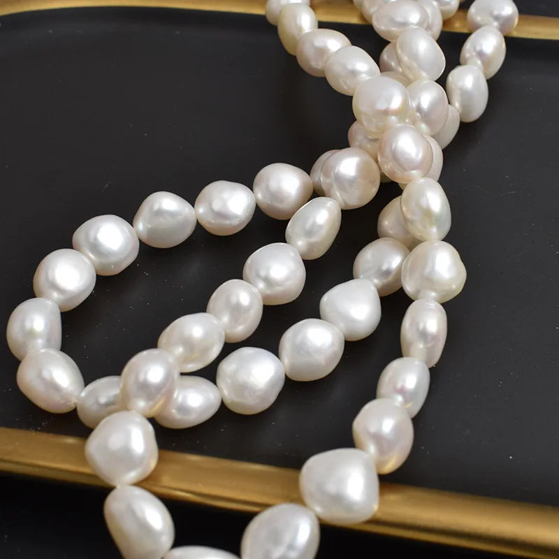 10-11mm Freshwater Pearl Straight Hole Semi-Finished DIY Beads
