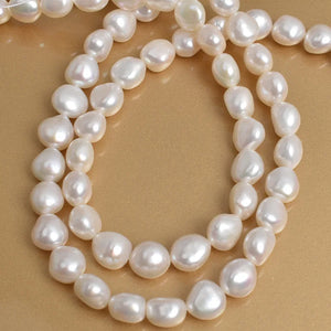 10-11mm Freshwater Pearl Straight Hole Semi-Finished DIY Beads