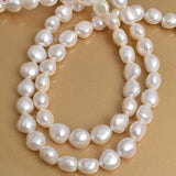10-11mm Freshwater Pearl Straight Hole Semi-Finished DIY Beads