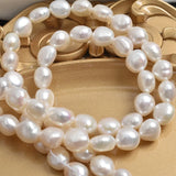 10-11mm Freshwater Pearl Straight Hole Semi-Finished DIY Beads