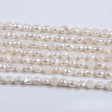 10-11mm 2-Sided Light Hole Pearl Freshwater Necklace Jewelry