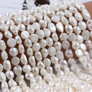 10-11mm 2-Sided Light Hole Pearl Freshwater Necklace Jewelry