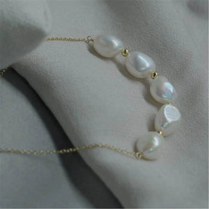 10-11mm Baroque Pearl Necklace 18 inches Jewelry Flawless Diy
