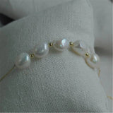 10-11mm Baroque Pearl Necklace 18 inches Jewelry Flawless Diy