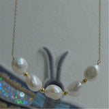 10-11mm Baroque Pearl Necklace 18 inches Jewelry Flawless Diy