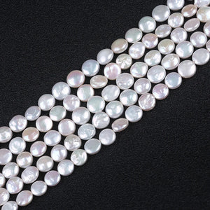 10-11mm Freshwater Pearl Coin Beads for Jewelry Making