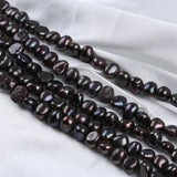 10-11mm Freshwater Baroque Pearl Necklace, Natural Pearl Jewelry for Women