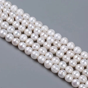 10-11mm Freshwater Round Pearl Strand for Jewelry Making