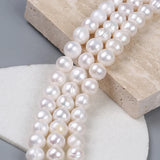 10-11mm Freshwater Round Pearl Strand for Jewelry Making