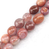 10-11mm Red Chalcedony Stone Beads 15" Strand for DIY Jewelry Making
