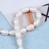 10-11mm Rice Shape Freshwater Pearl Ring & Necklace Set