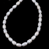 10-11mm Rice Shape Freshwater Pearl Ring & Necklace Set