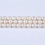 10-11mm Rice Shape Freshwater Pearl Ring Pearl Strands