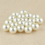 Beige Big Hole Acrylic ABS Pearl Beads for DIY Needlework Wholesale