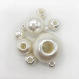 Beige Big Hole Acrylic ABS Pearl Beads for DIY Needlework Wholesale