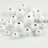 Round Wooden Beads Spacer Beads Eco-friendly DIY Crafts Bracelet