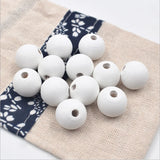 Round Wooden Beads Spacer Beads Eco-friendly DIY Crafts Bracelet