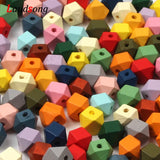 10 12 20mm Wood Faceted Beads DIY Jewelry Making Necklace Bracelet