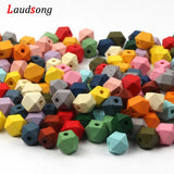 10 12 20mm Wood Faceted Beads DIY Jewelry Making Necklace Bracelet
