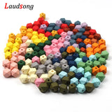 10 12 20mm Wood Faceted Beads DIY Jewelry Making Necklace Bracelet
