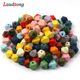 10 12 20mm Wood Faceted Beads DIY Jewelry Making Necklace Bracelet