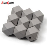 20mm Wooden DIY Beads Geometric Spacer Unfinished for Jewelry Making