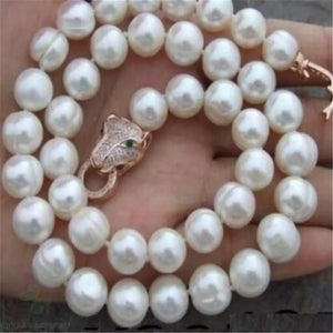 10-12MM South Sea Baroque Pearl Necklace 18 inch Wedding Party Jewelry Chain