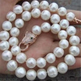 10-12MM South Sea Baroque Pearl Necklace 18 inch Wedding Party Jewelry Chain
